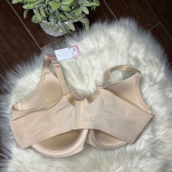 Cacique cooling lightly lined full coverage Beige Bra Sz 44 DD - Picture 3 of 3